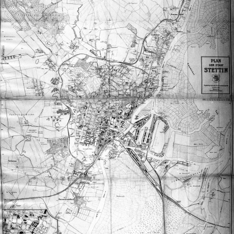 Plany historyczne rozwoju przestrzennego Szczecina - 1919 r.