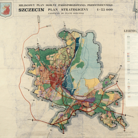 Plany historyczne rozwoju przestrzennego Szczecina - 1993 r.