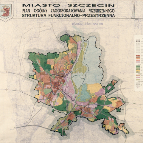 Plany historyczne rozwoju przestrzennego Szczecina - 1994 r.